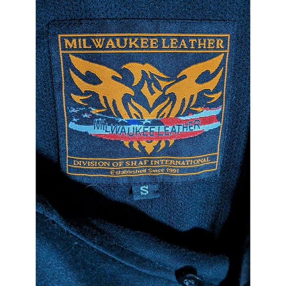 Milwaukee Leather Motorcycle Jacket Women's SZ S with detachable hoodie liner - Picture 3 of 16